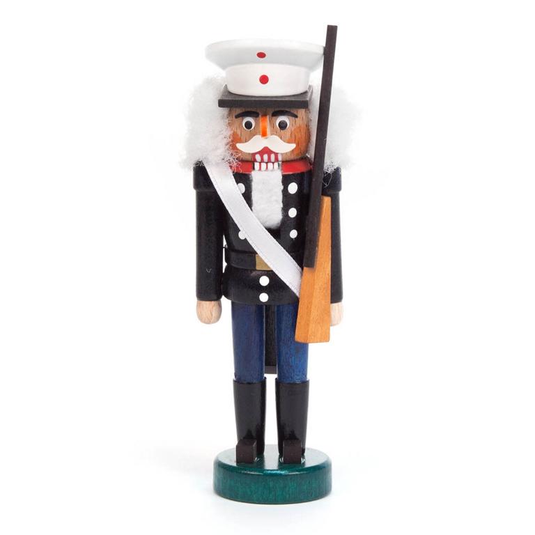 Nussknacker US-Soldat schwarz-blau, 13cm