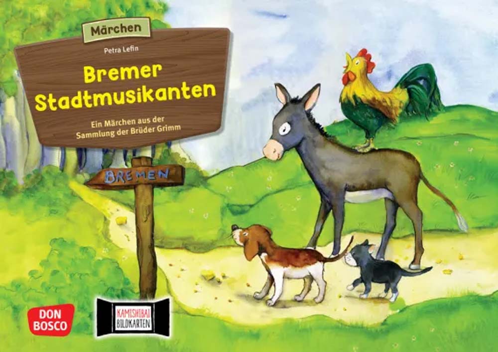 Die Bremer Stadtmusikanten - Kamishibai Bildkartenset