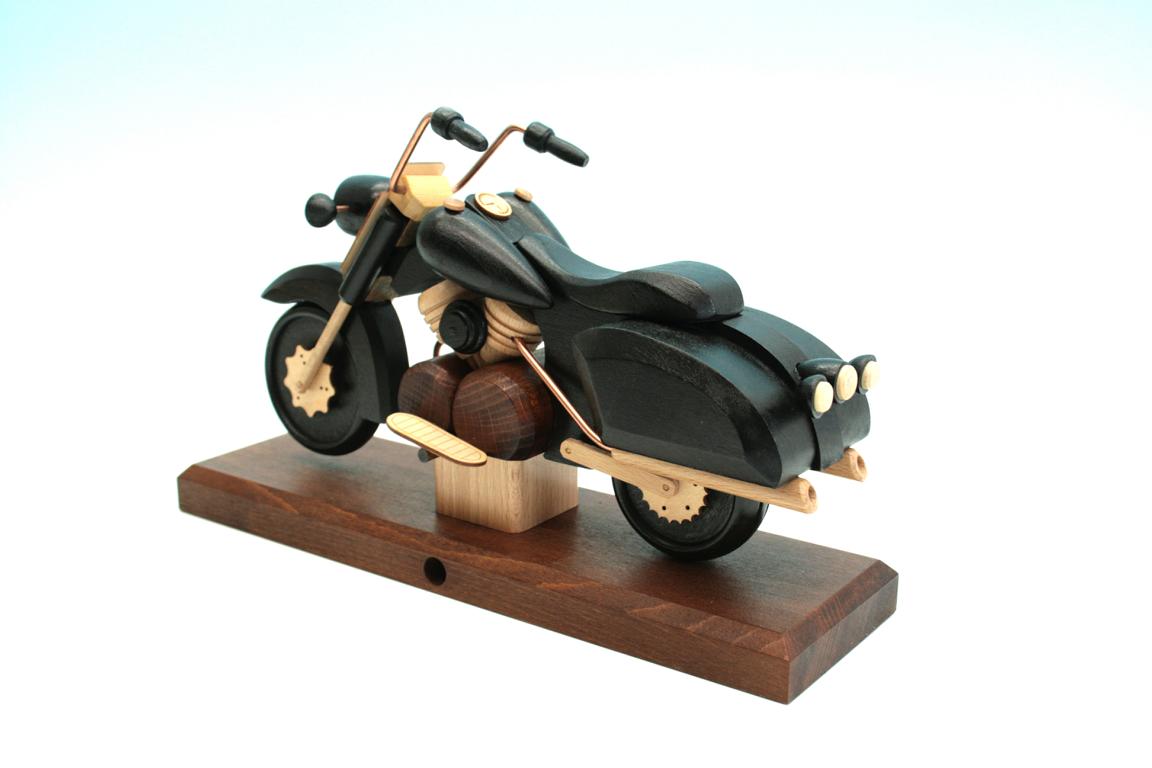 Raeuchermotorrad Chopper schwarz  27 x8 x 16cm
