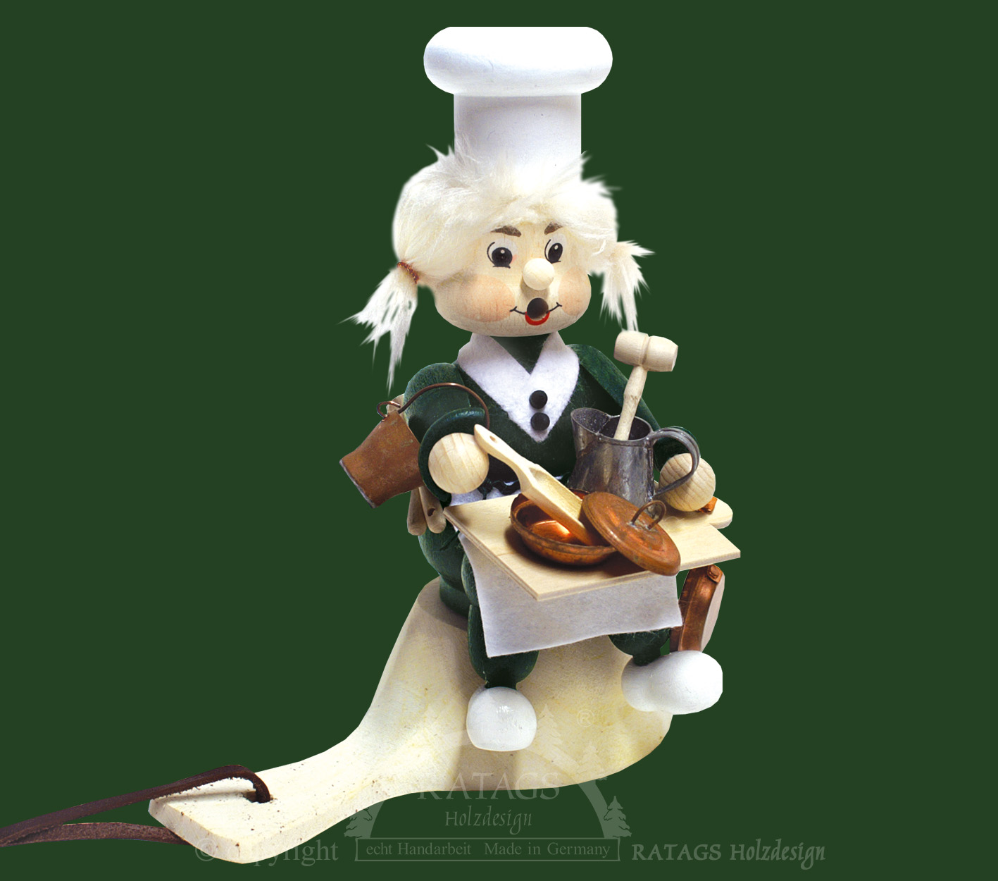 Räuchermännchen, Köchin Kantenhocker