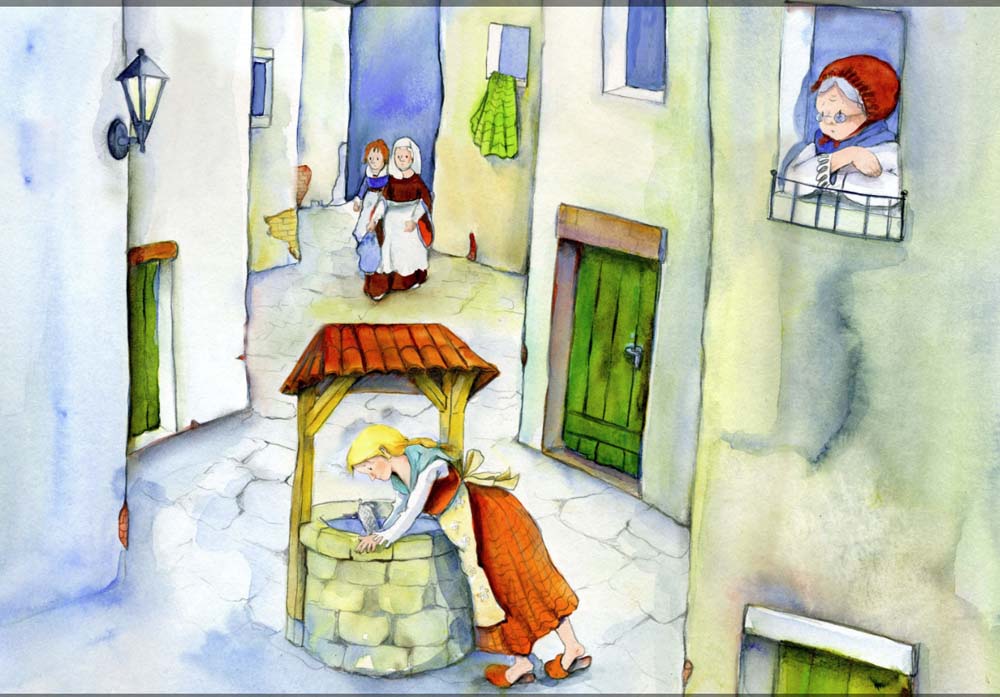 Frau Holle - Kamishibai Bildkartenset