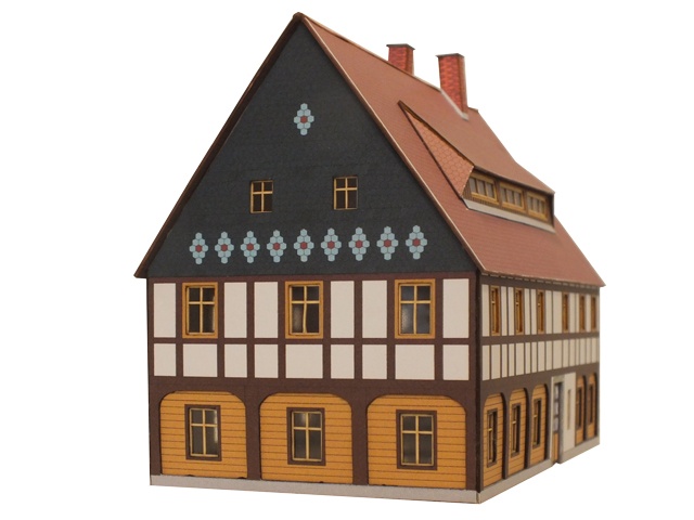06-02-H0 - Umgebindehaus mit Gaube