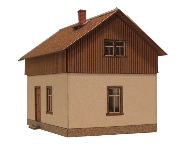 02-16-2-2-H0 - Bahnhof Freital-Cossmannsdorf - Beamtenwohnhaus
