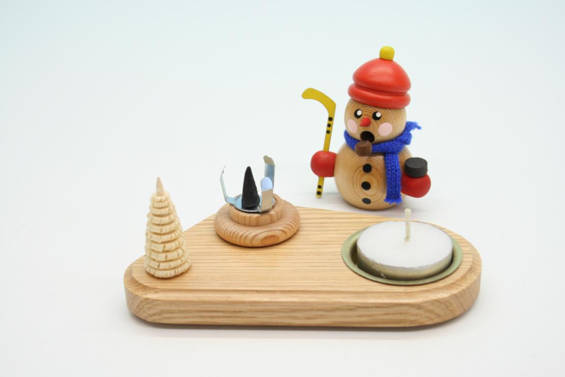 SM Hockeyspieler mit Mütze natur 10cm