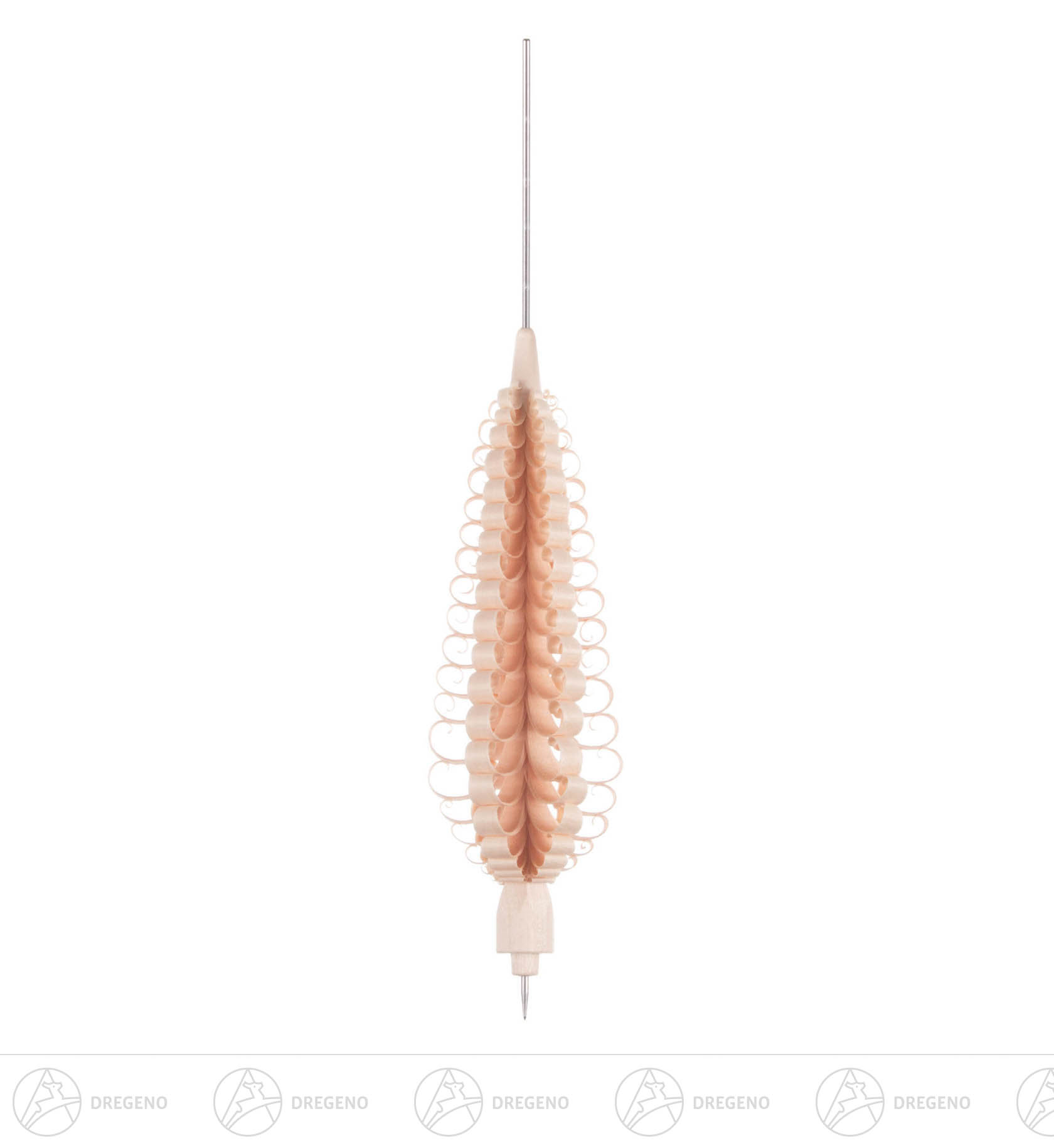 Spanbaum 16cm mit Bohrung und Pyramidennadel