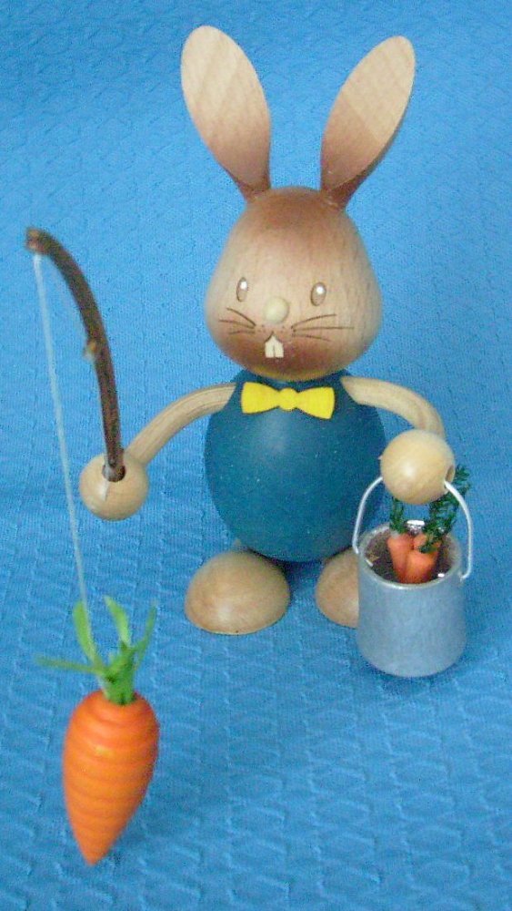 Hase als Möhrenangler - nur noch 1 Stück