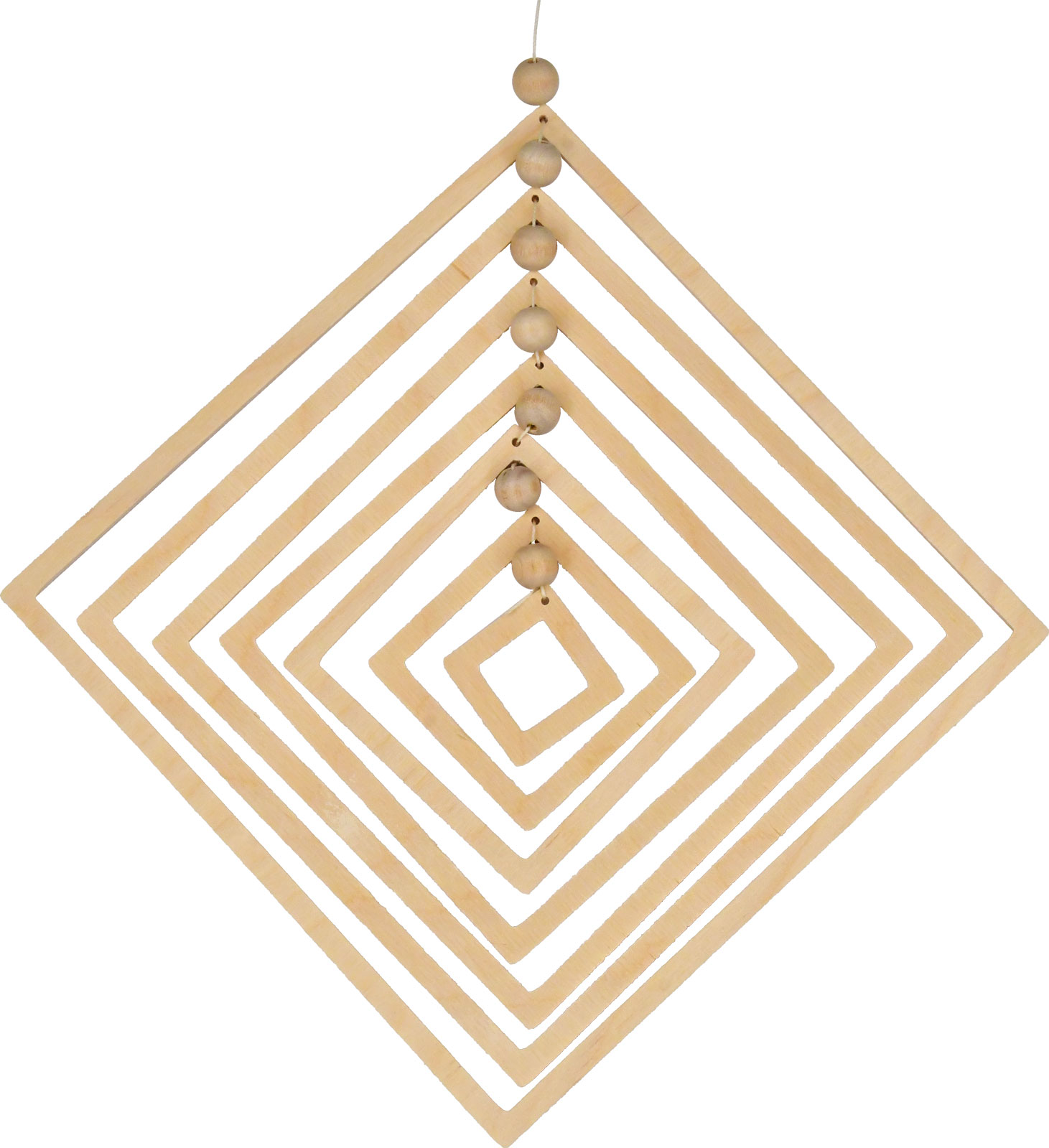 Windspiel zum Basteln, Quadrat