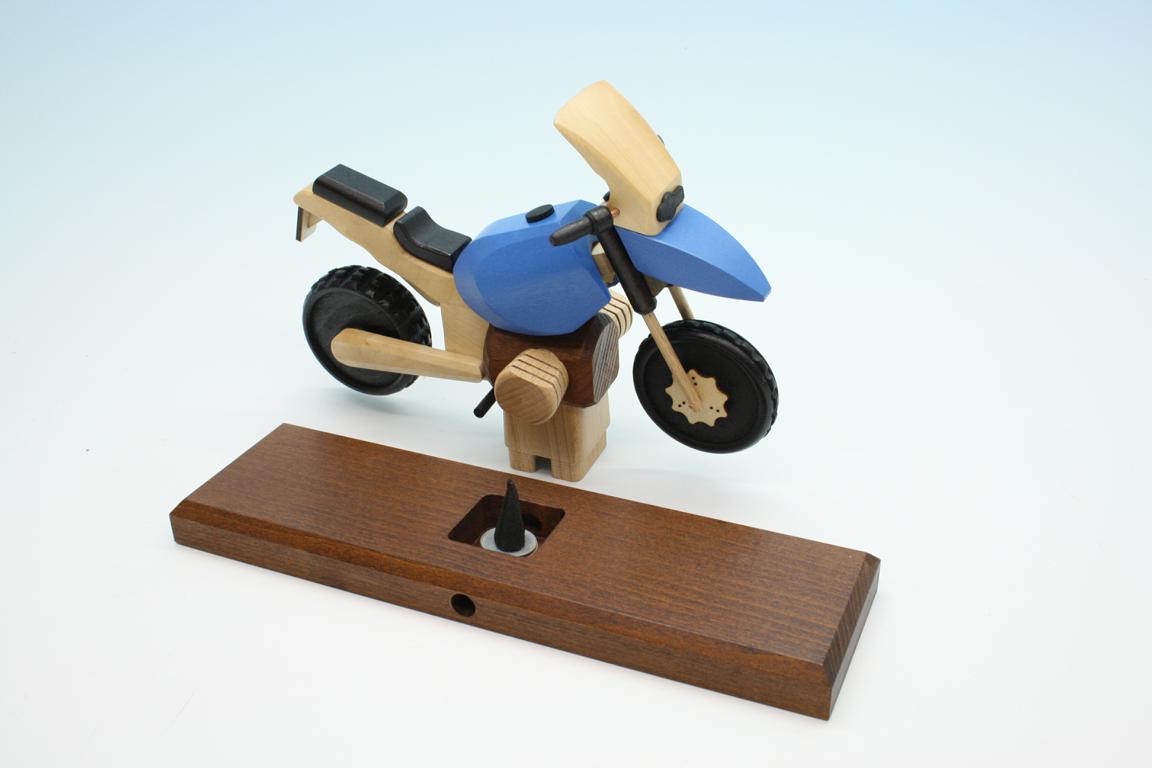 Raeuchermotorrad  Boxer GS blau  27 x8 x 16cm