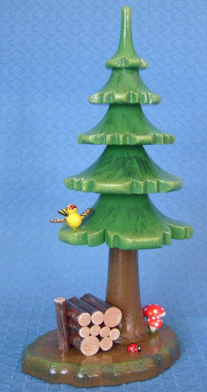 Sommerbaum mit Holzstapel 16 cm