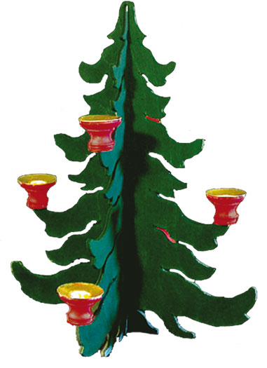 Kerzenständer, Tannenbaum zum Basteln