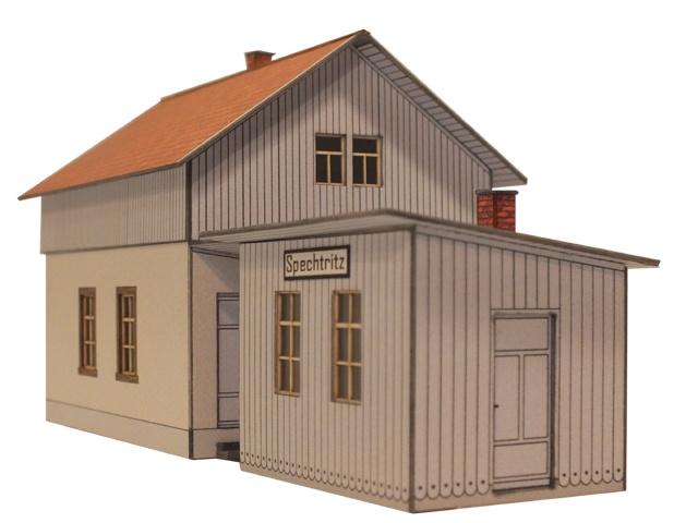 02-16-4-1-H0 - Bahnhof Spechtritz