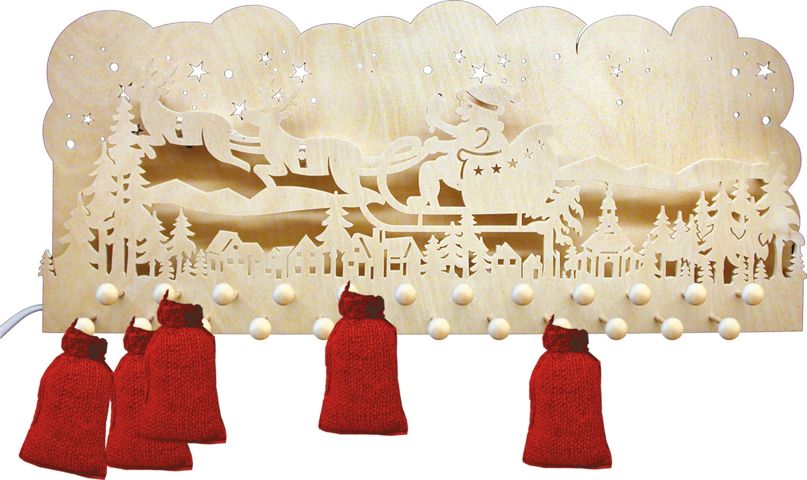 Weihnachtskalender zum Basteln, Rentierschlitten
