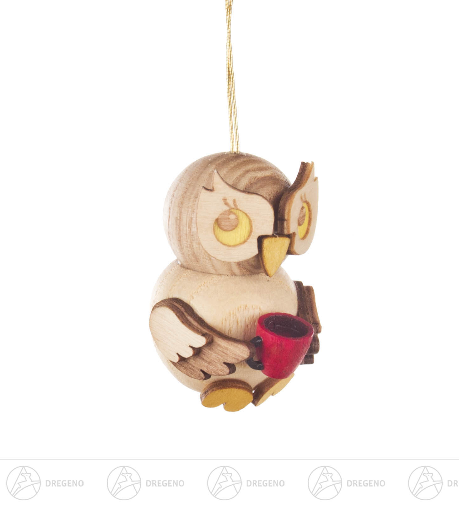 Behang Eulenkind mit Tasse 4cm