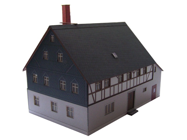 04-17-H0 - Fachwerkhaus Wohnstallhaus - Gersdorf