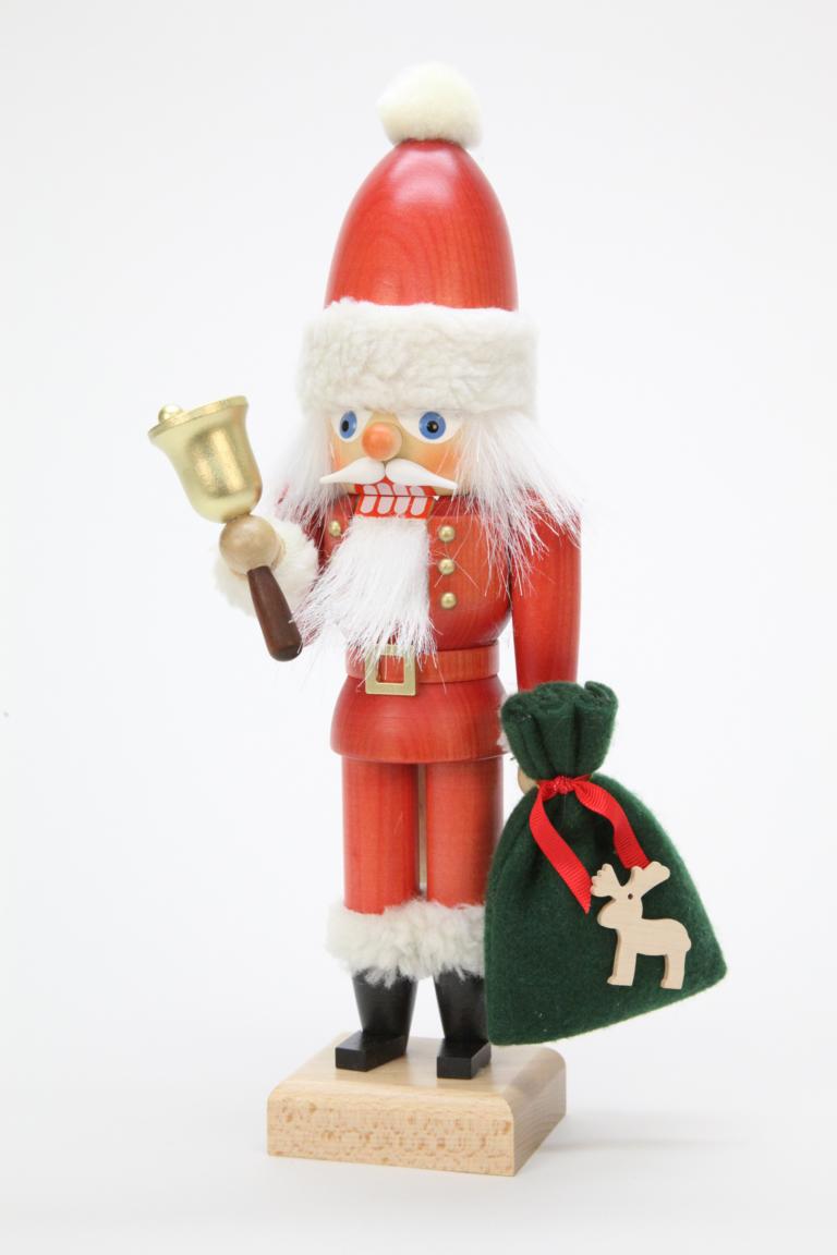 Nussknacker Weihnachtsmann mit Glocke  30,5 cm