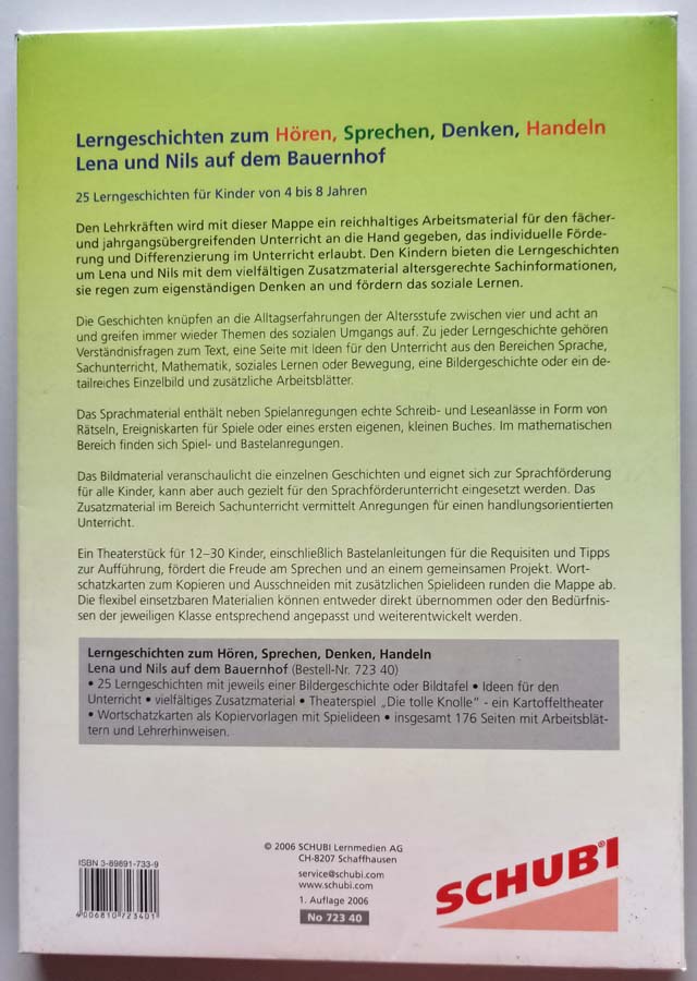 Lerngeschichten zum Hören, Sprechen, Denken und Handeln