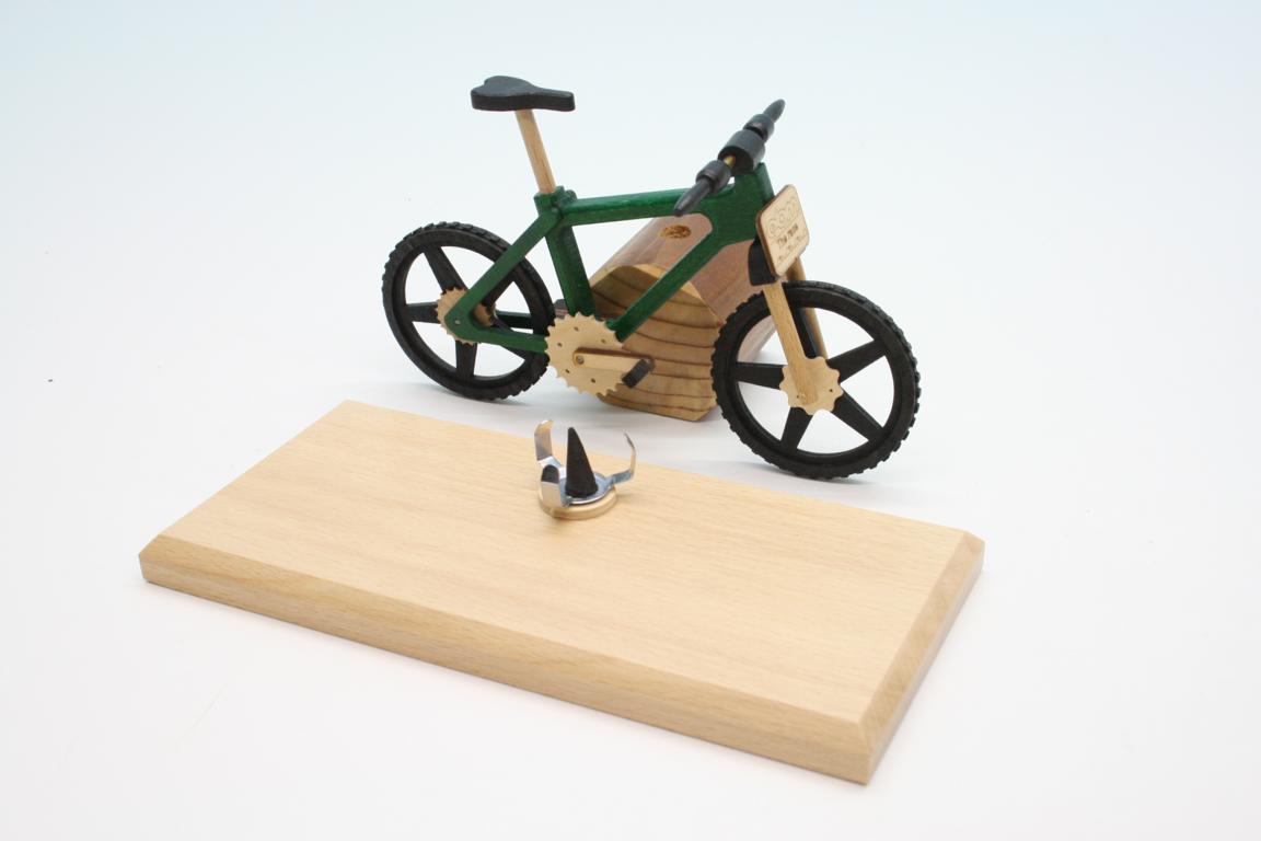Raeucherfahrrad gruen EBM  Edition  22 x9 x 14 cm