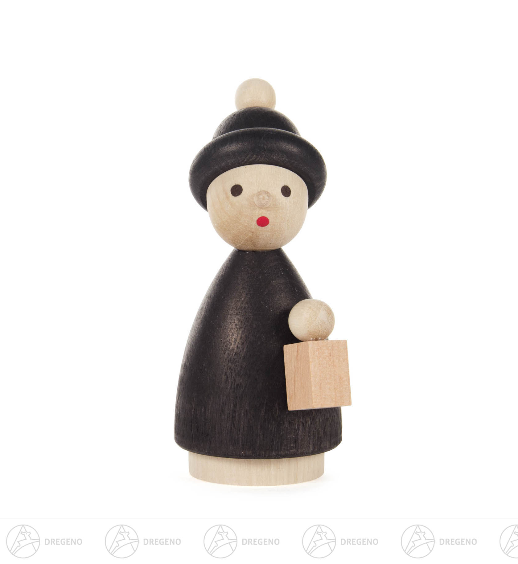 Kurrendekind schwarz mit Laterne 9cm