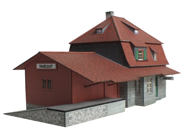 02-30-3-0-H0 - Bahnhof Weißdorf