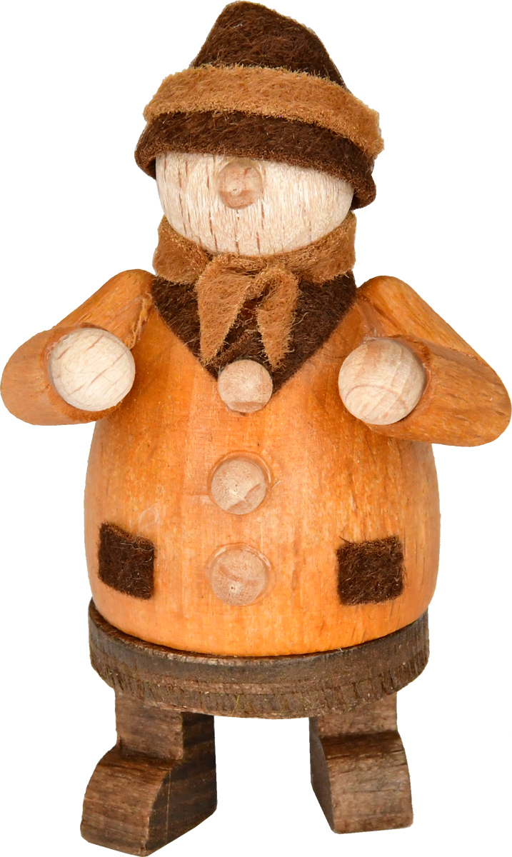 Figur, Walki, braun Mütze