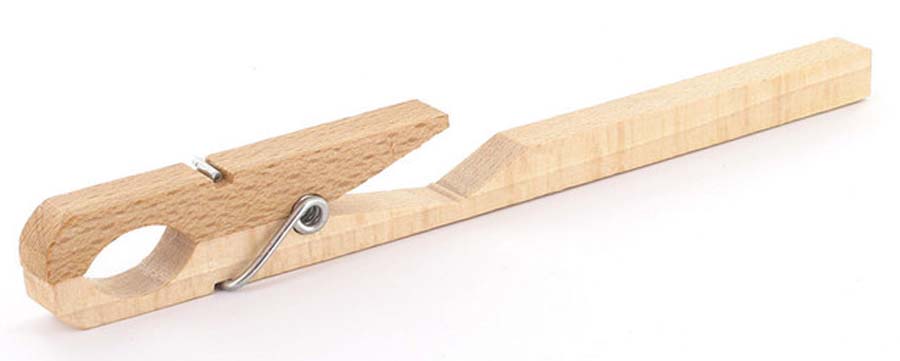 Reagenzglashalter aus Holz
