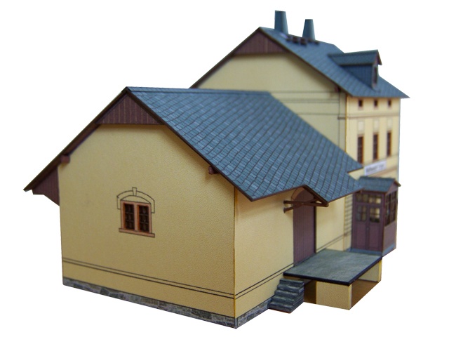 02-01-1-TT - Bahnhof Walthersdorf - Hauptgebäude
