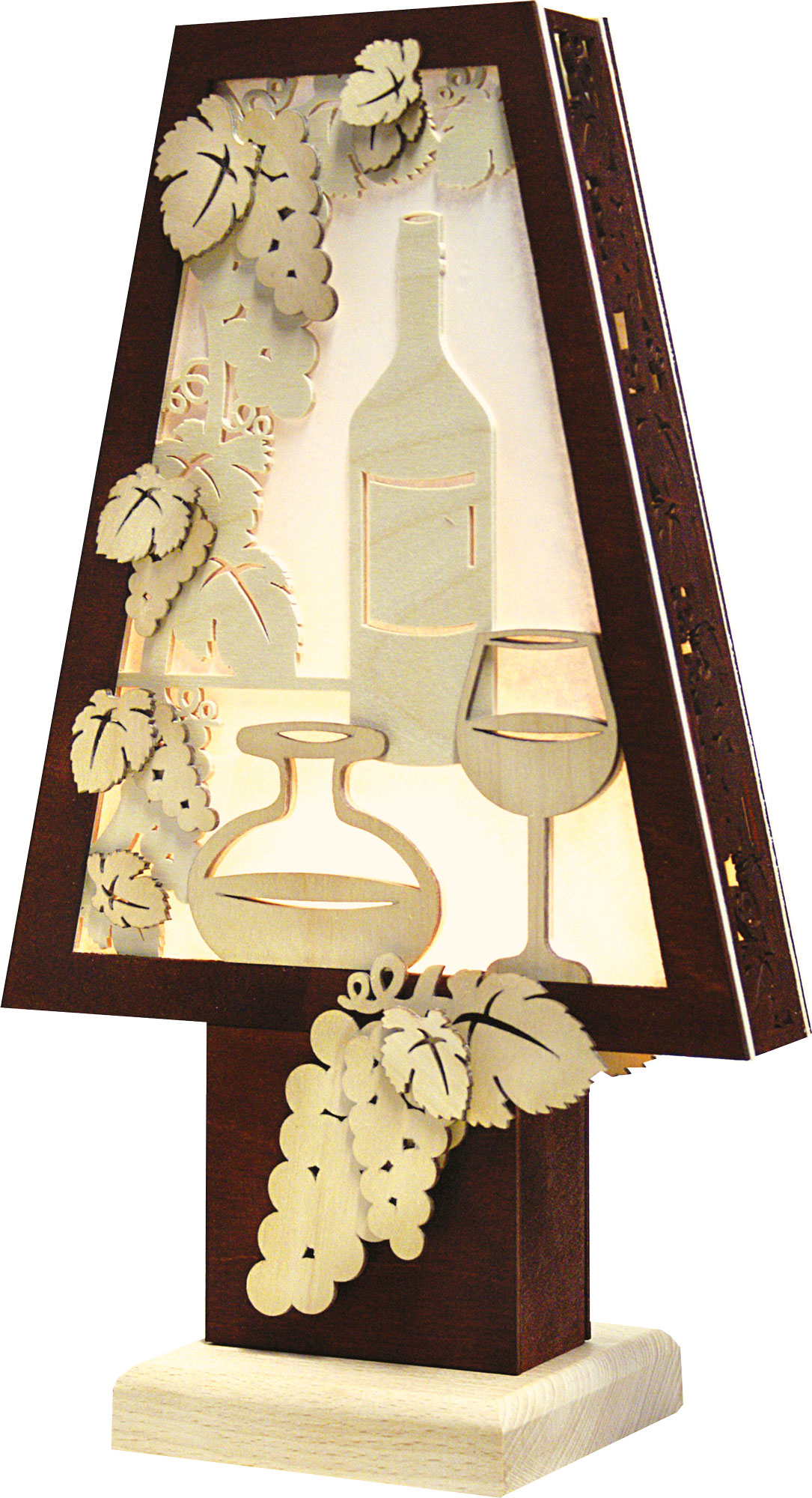 Romantikleuchte, Wein, natur, braun