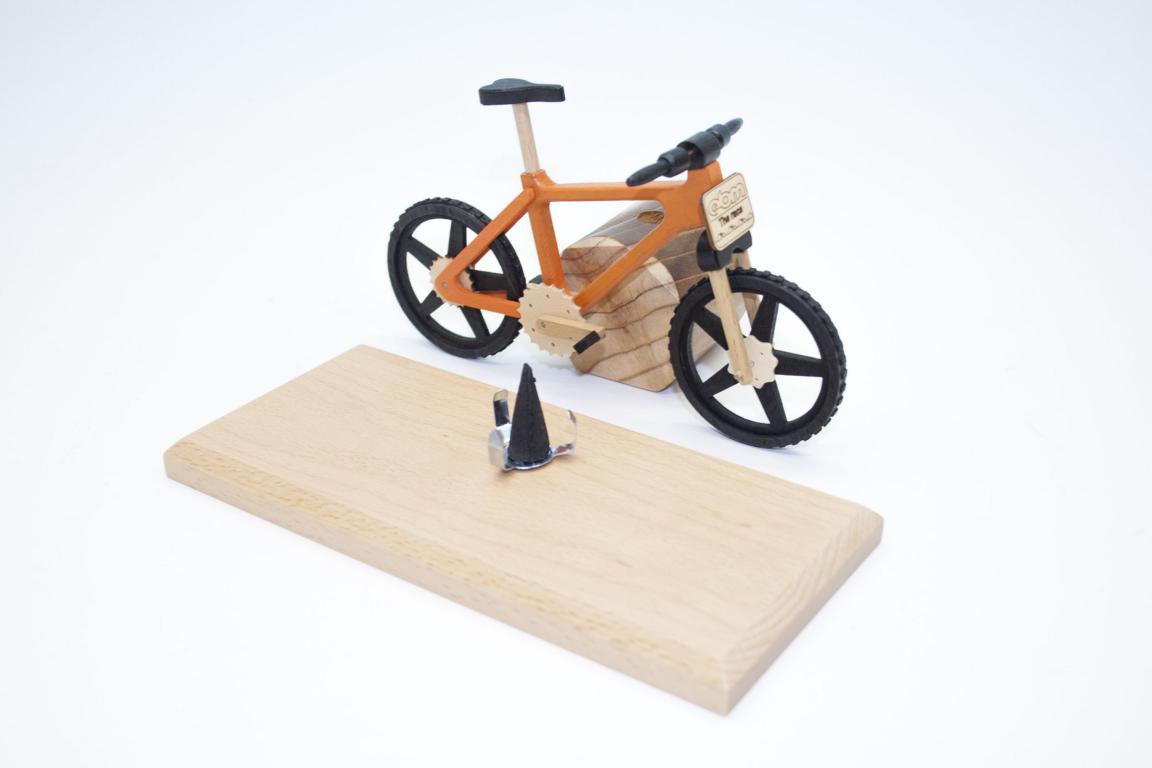 Raeucherfahrrad orange EBM Edition 22x9x14cm