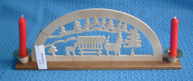 Mini-Schwibbogen Wildfütterung - vorrätig: 1 Stück