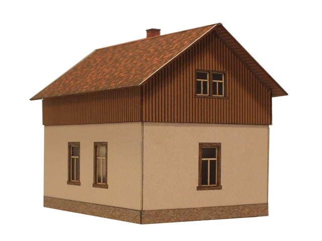 02-16-2-2-H0 - Bahnhof Freital-Cossmannsdorf - Beamtenwohnhaus