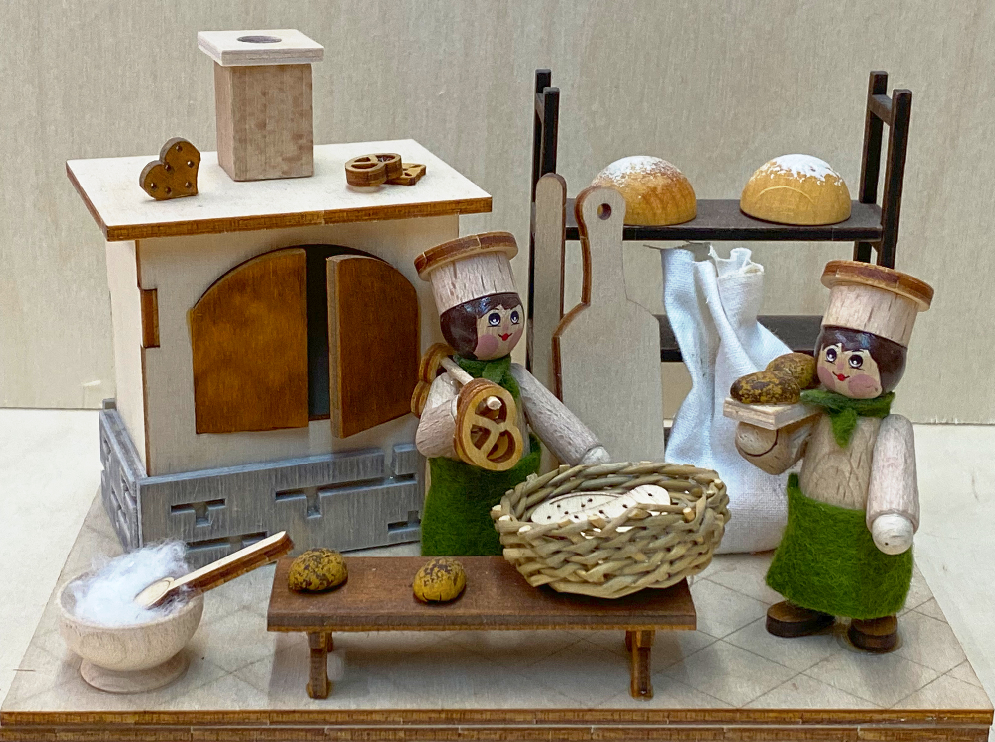 Räucherhaus, Bäckerei, 2 Bäcker
