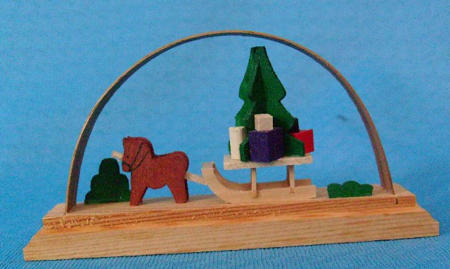 Schwibbogen Pferdeschlitten