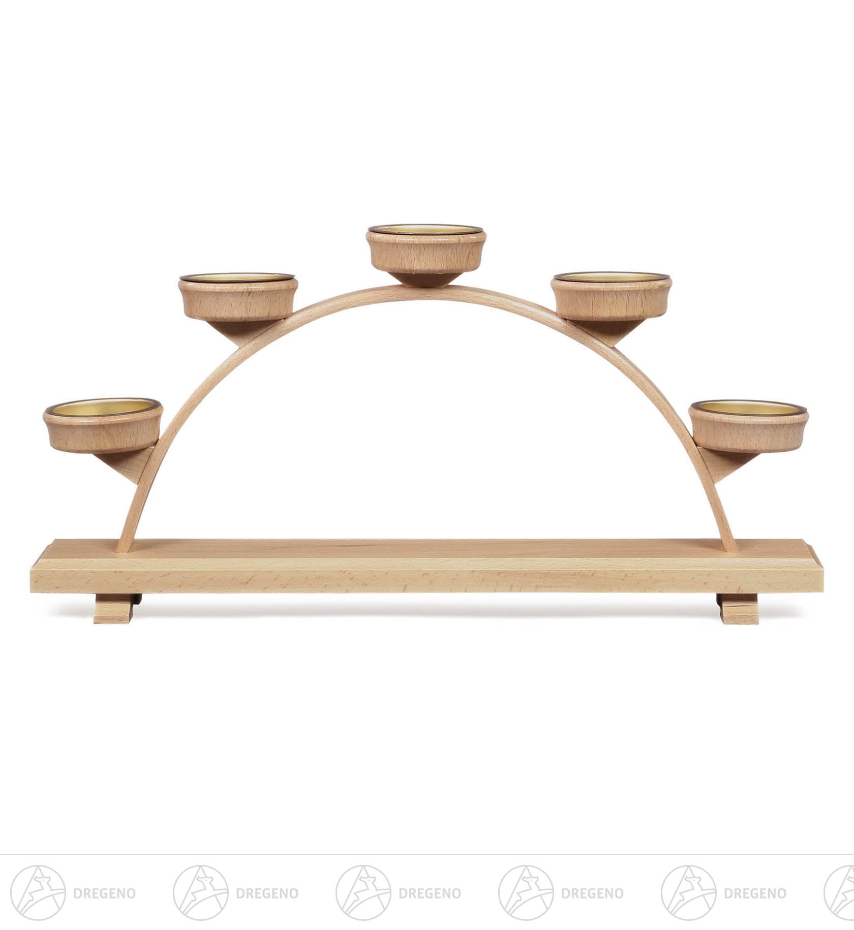 Schwibbogen unbestückt groß für 5 Teelichte 16x 34cm