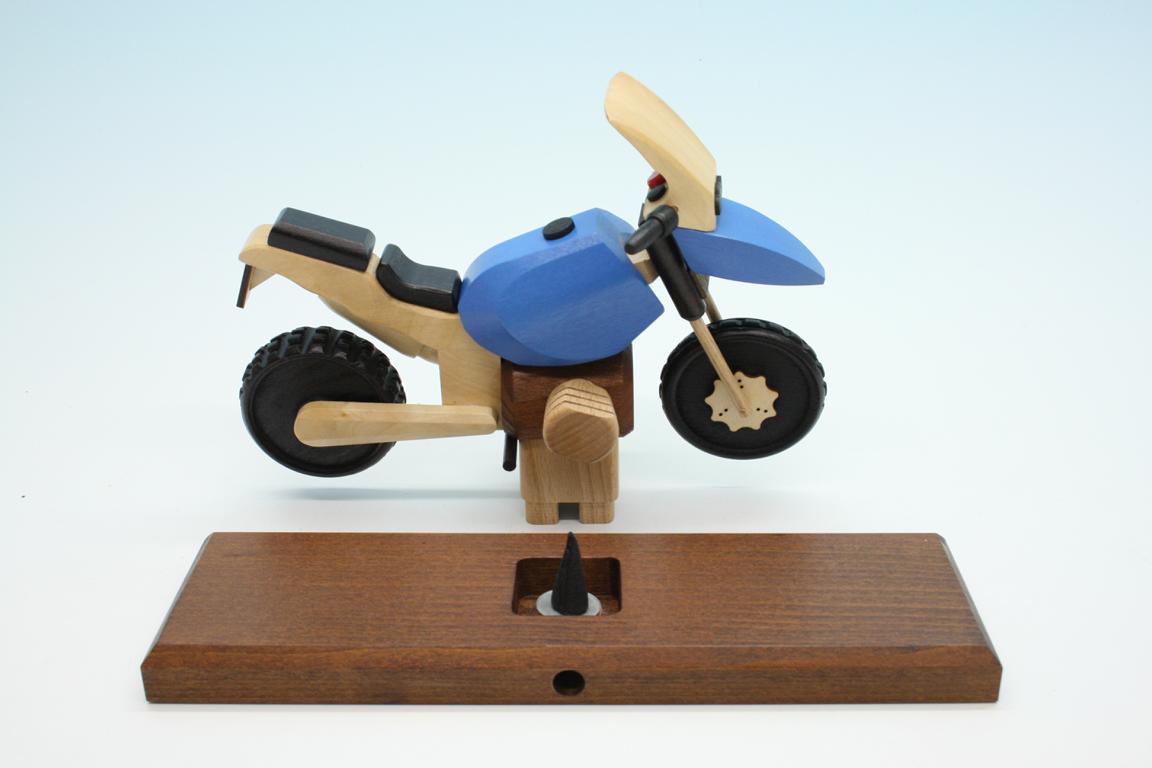 Raeuchermotorrad  Boxer GS blau  27 x8 x 16cm