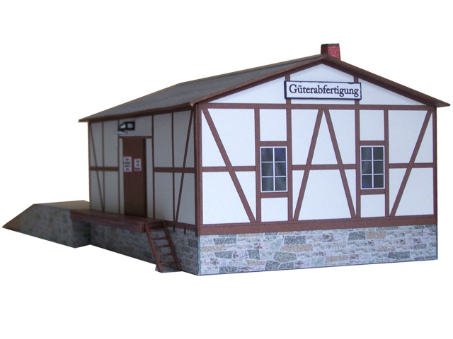 03-03-TT - Fachwerkgüterschuppen mit Rampe
