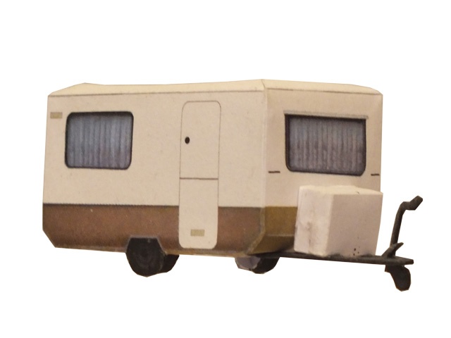Wohnwagen - Bastei - braun -TT