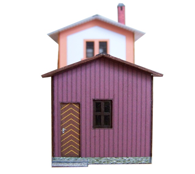 02-07-13-3-H0 - Bahnhof Bärenstein - Wasserhaus-Anbau